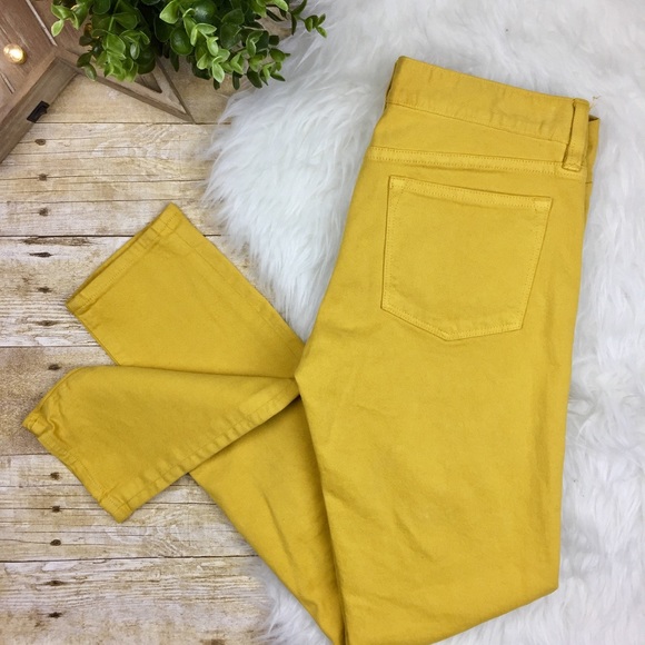 J. Crew Denim - J. Crew Mustard Tall Toothpick Ankle Jeans